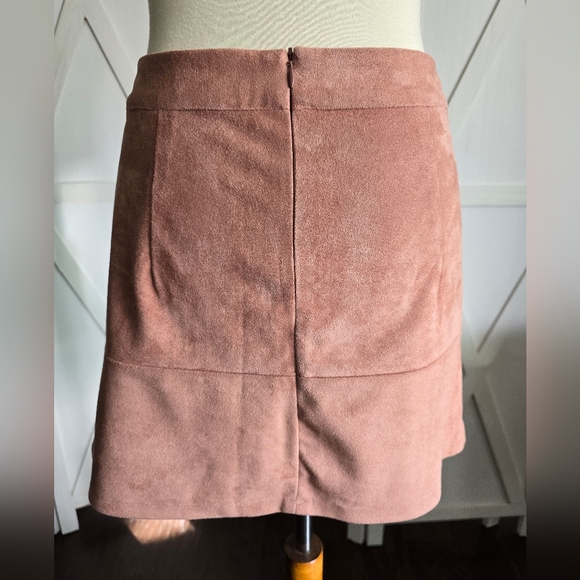 Lulus "Shenandoah" Faux Suede Mini Skirt - Picture 6 of 8
